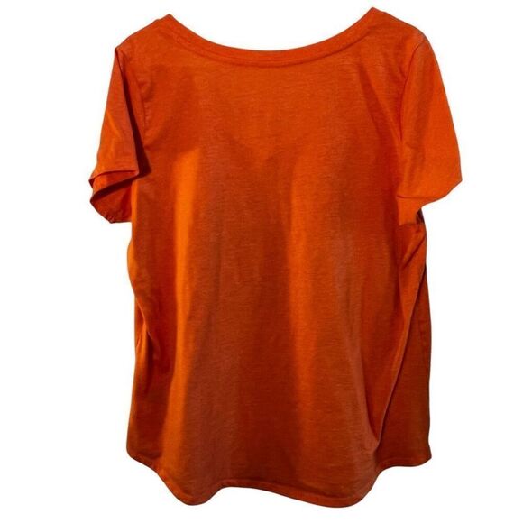 Torrid Womens 1X Thick Thighs Spooky Vibes T Shirt Orange Jersey V Neck Tee - Picture 6 of 6